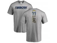 Men Nike Forrest Lamp Ash Backer - NFL Los Angeles Chargers #77 T-Shirt