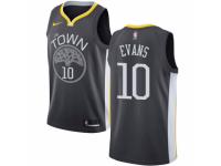 Men Nike Golden State Warriors #10 Jacob Evans Black NBA Jersey - Statement Edition