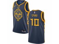 Men Nike Golden State Warriors #10 Jacob Evans Navy Blue NBA Jersey - City Edition