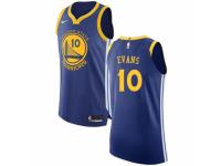 Men Nike Golden State Warriors #10 Jacob Evans Royal Blue NBA Jersey - Icon Edition