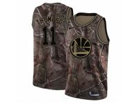 Men Nike Golden State Warriors #11 Klay Thompson Swingman Camo Realtree Collection NBA Jersey