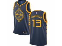 Men Nike Golden State Warriors #13 Wilt Chamberlain Navy Blue NBA Jersey - City Edition