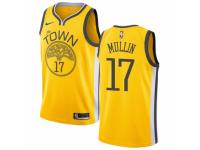 Men Nike Golden State Warriors #17 Chris Mullin Yellow  Jersey - Earned Edition