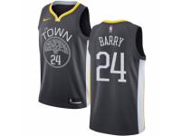 Men Nike Golden State Warriors #24 Rick Barry  Black Alternate NBA Jersey - Statement Edition