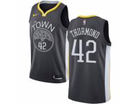 Men Nike Golden State Warriors #42 Nate Thurmond  Black Alternate NBA Jersey - Statement Edition