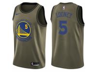 Men Nike Golden State Warriors #5 Kevon Looney Swingman Green Salute to Service NBA Jersey