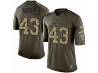 Men Nike Houston Texans #43 Corey Moore Elite Green Salute to Service NFL Jersey