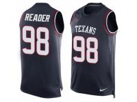 Men Nike Houston Texans #98 D.J. Reader Limited Navy Blue Player Name & Number Tank Top NFL Jersey