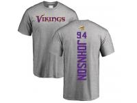 Men Nike Jaleel Johnson Ash Backer - NFL Minnesota Vikings #94 T-Shirt