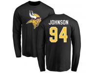 Men Nike Jaleel Johnson Black Name & Number Logo - NFL Minnesota Vikings #94 Long Sleeve T-Shirt