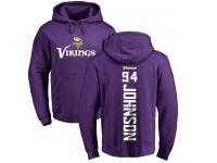 Men Nike Jaleel Johnson Purple Backer - NFL Minnesota Vikings #94 Pullover Hoodie