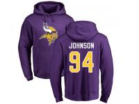 Men Nike Jaleel Johnson Purple Name & Number Logo - NFL Minnesota Vikings #94 Pullover Hoodie