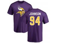 Men Nike Jaleel Johnson Purple Name & Number Logo - NFL Minnesota Vikings #94 T-Shirt