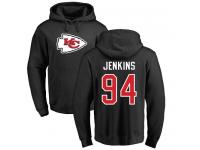 Men Nike Jarvis Jenkins Black Name & Number Logo - NFL Kansas City Chiefs #94 Pullover Hoodie