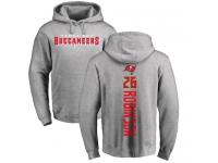 Men Nike Josh Robinson Ash Backer - NFL Tampa Bay Buccaneers #26 Pullover Hoodie