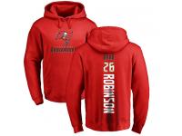 Men Nike Josh Robinson Red Backer - NFL Tampa Bay Buccaneers #26 Pullover Hoodie