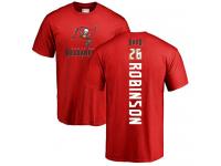 Men Nike Josh Robinson Red Backer - NFL Tampa Bay Buccaneers #26 T-Shirt