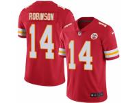 Men Nike Kansas City Chiefs #14 Demarcus Robinson Red Team Color Vapor Untouchable Limited Player NFL Jersey
