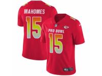 Men Nike Kansas City Chiefs #15 Patrick Mahomes II Limited Red AFC 2019 Pro Bowl NFL Jersey
