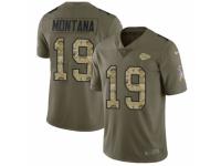 Men Nike Kansas City Chiefs #19 Joe Montana Limited Olive/Camo 2017 Salute to Service NFL Jersey
