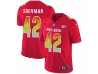 Men Nike Kansas City Chiefs #42 Anthony Sherman Limited Red AFC 2019 Pro Bowl NFL Jersey