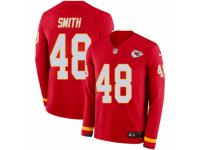 Men Nike Kansas City Chiefs #48 Terrance Smith Limited Red Therma Long Sleeve NFL Jersey