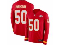 Men Nike Kansas City Chiefs #50 Justin Houston Limited Red Therma Long Sleeve NFL Jersey