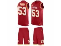 Men Nike Kansas City Chiefs #53 Ramik Wilson Limited Red Tank Top Suit NFL Jersey