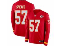 Men Nike Kansas City Chiefs #57 Breeland Speaks Limited Red Therma Long Sleeve NFL Jersey