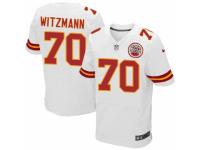 Men Nike Kansas City Chiefs #70 Bryan Witzmann Elite White NFL Jersey