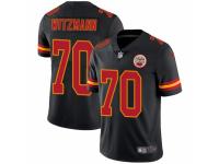 Men Nike Kansas City Chiefs #70 Bryan Witzmann Limited Black Rush Vapor Untouchable NFL Jersey
