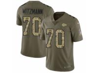 Men Nike Kansas City Chiefs #70 Bryan Witzmann Limited Olive/Camo 2017 Salute to Service NFL Jersey