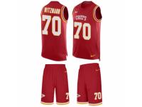 Men Nike Kansas City Chiefs #70 Bryan Witzmann Limited Red Tank Top Suit NFL Jersey