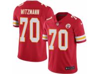 Men Nike Kansas City Chiefs #70 Bryan Witzmann Red Team Color Vapor Untouchable Limited Player NFL Jersey