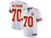 Men Nike Kansas City Chiefs #70 Bryan Witzmann White Vapor Untouchable Limited Player NFL Jersey
