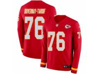 Men Nike Kansas City Chiefs #76 Laurent Duvernay-Tardif Limited Red Therma Long Sleeve NFL Jersey