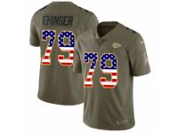 Men Nike Kansas City Chiefs #79 Parker Ehinger Limited Olive/USA Flag 2017 Salute to Service NFL Jersey