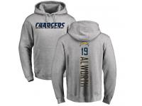 Men Nike Lance Alworth Ash Backer - NFL Los Angeles Chargers #19 Pullover Hoodie