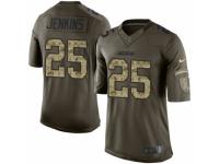 Men Nike Los Angeles Chargers #25 Rayshawn Jenkins Elite Green Salute to Service NFL Jersey