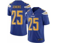 Men Nike Los Angeles Chargers #25 Rayshawn Jenkins Limited Electric Blue Rush Vapor Untouchable NFL Jersey