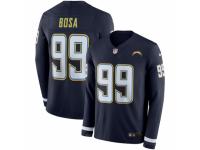 Men Nike Los Angeles Chargers #99 Joey Bosa Limited Navy Blue Therma Long Sleeve NFL Jersey