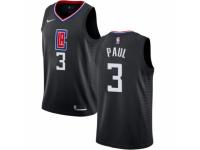 Men Nike Los Angeles Clippers #3 Chris Paul Black Alternate NBA Jersey Statement Edition