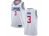 Men Nike Los Angeles Clippers #3 Chris Paul White NBA Jersey - Association Edition