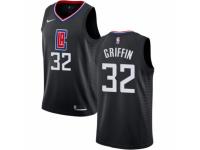 Men Nike Los Angeles Clippers #32 Blake Griffin Black Alternate NBA Jersey Statement Edition