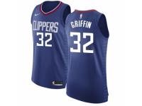 Men Nike Los Angeles Clippers #32 Blake Griffin Blue Road NBA Jersey - Icon Edition