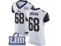 Men Nike Los Angeles Rams #68 Jamon Brown White Vapor Untouchable Elite Player Super Bowl LIII Bound NFL Jersey