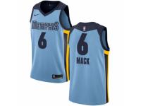Men Nike Memphis Grizzlies #6 Shelvin Mack Light Blue NBA Jersey Statement Edition