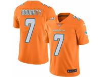 Men Nike Miami Dolphins #7 Brandon Doughty Elite Orange Rush Vapor Untouchable NFL Jersey