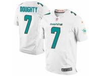 Men Nike Miami Dolphins #7 Brandon Doughty Elite White NFL Jersey