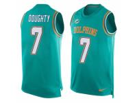 Men Nike Miami Dolphins #7 Brandon Doughty Limited Aqua Green Player Name & Number Tank Top NFL Jersey